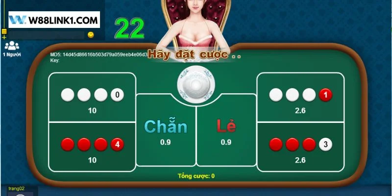 Xác suất tứ đỏ trong xóc đĩa không quá lớn.