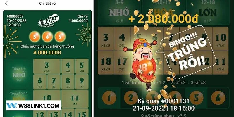 Có rất nhiều thể thức cược hấp dẫn với xổ số nhanh tại W88.