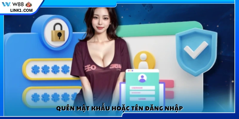 Trường hợp mất mật khẩu hay quên tên